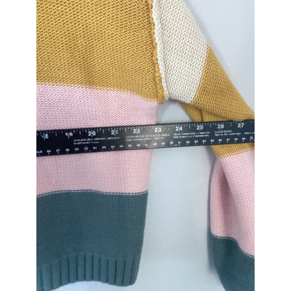 Billabong x Salty Blonde Day Drifter Striped Pullover Sweater Wom Sz S Oversized - Picture 8 of 8